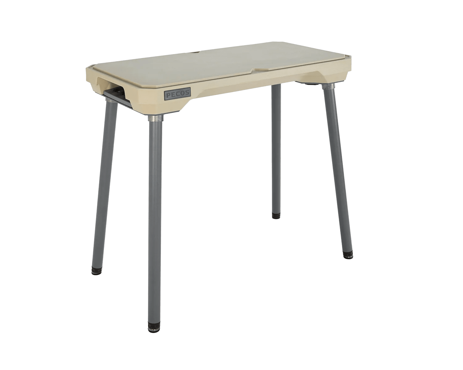 PECOS Table - Buckskin top, Slate Gray legs - three quarter view