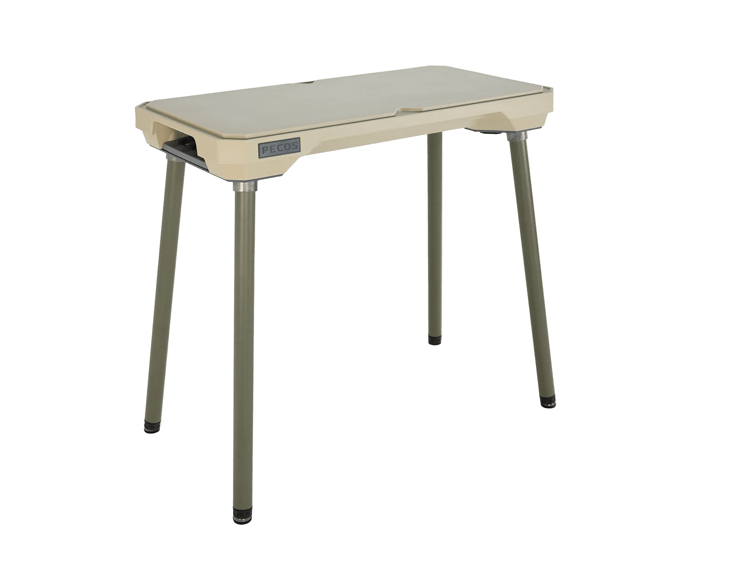 PECOS Table - Buckskin top, Texas Sage legs - three quarter view