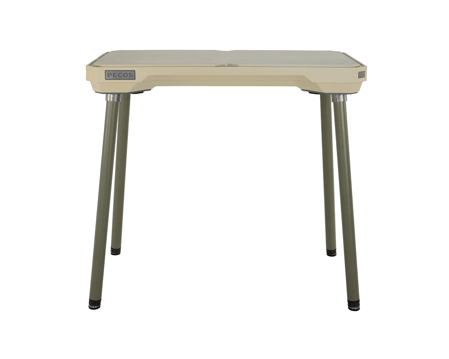 PECOS Table - Buckskin top, Texas Sage legs - top side view