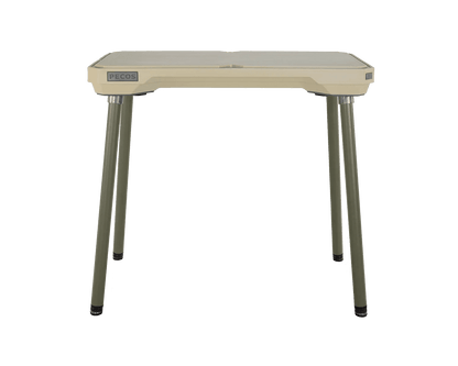 PECOS Table - Buckskin top, Texas Sage legs - top side view