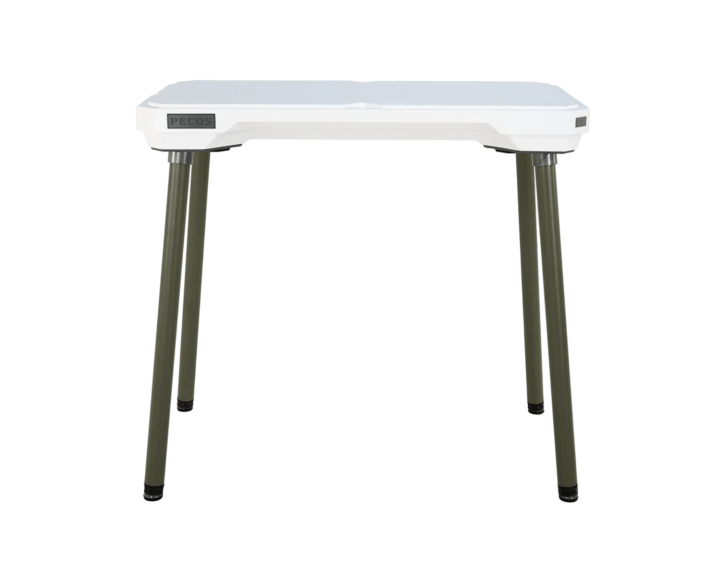 PECOS Table - Blanco top, Texas Sage legs - top side view