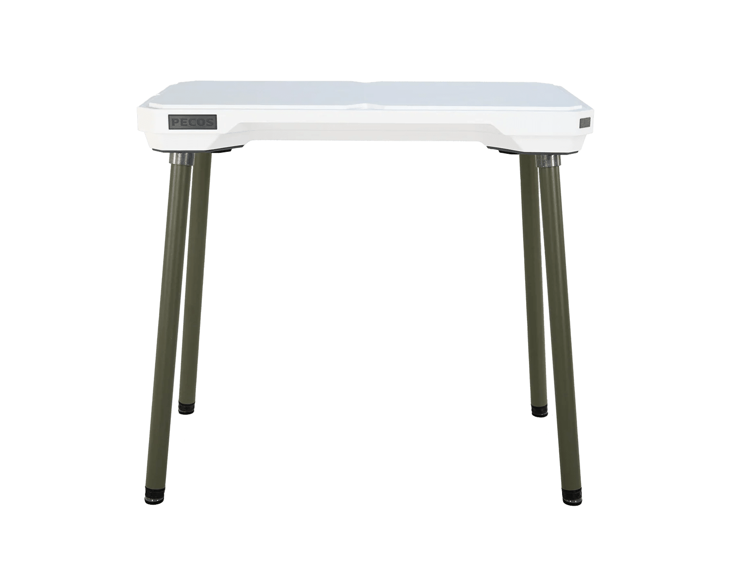PECOS Table - Blanco top, Texas Sage legs - top side view
