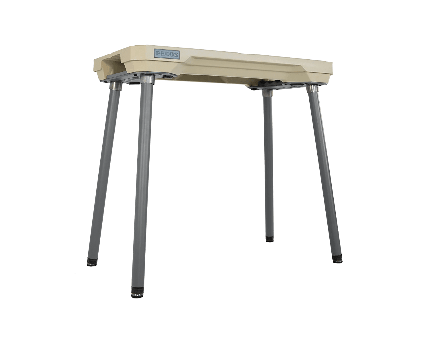 PECOS Table - Buckskin top, Slate Gray legs - front view