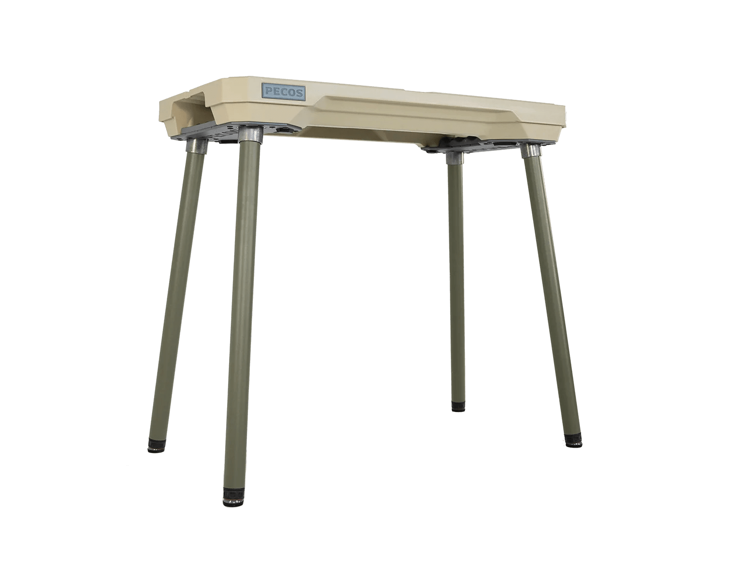 PECOS Table - Buckskin top, Texas Sage legs - front view