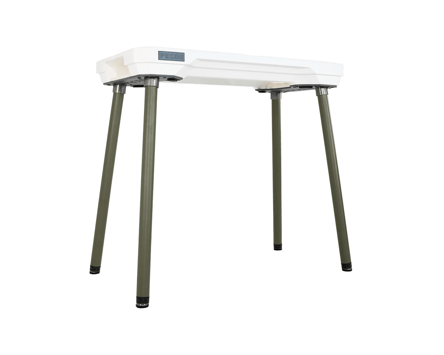 PECOS Table - Blanco top, Texas Sage legs - front view